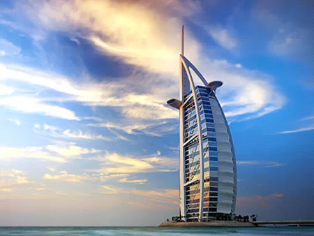 The Burj Al Arab turned blue for diabetes